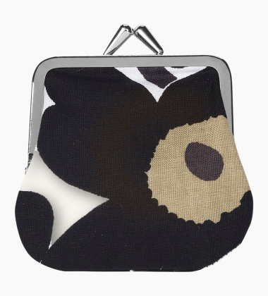 Portmonetka 8x8 Mini Kukkaro Mini UNIKKO Black-Olive-White by Marimekko