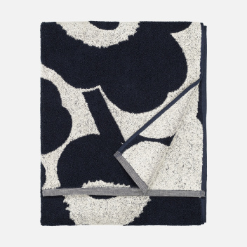 Ręcznik kąpielowy 70x150 UNIKKO Bath Towel Cotton-Dark Blue by Marimekko