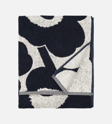 Ręcznik kąpielowy 70x150 UNIKKO Bath Towel Cotton-Dark Blue by Marimekko