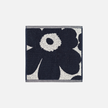 Ręcznik frotte 30x30 UNIKKO Mini Towel Cotton-Dark Blue by Marimekko