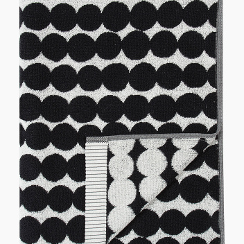 Ręcznik kąpielowy 70x150 RASYMATTO Bath Towel Black-White by Marimekko