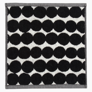 Ręcznik frotte 30x30 RASYMATTO Mini Towel Black-White by Marimekko