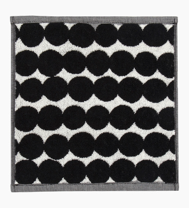 Ręcznik frotte 30x30 RASYMATTO Mini Towel Black-White by Marimekko