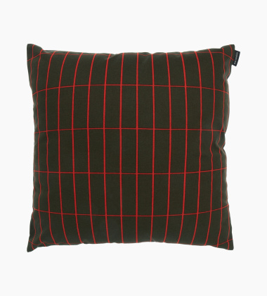 Poszewka na poduszkę 40x40 TIILISKIVI Cushion Cover Dark Green-Red by Marimekko