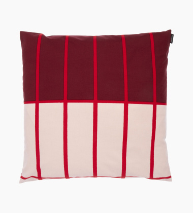 Poszewka na poduszkę 50x50 TIILISKIVI Cushion Cover Dark Red-Red by Marimekko