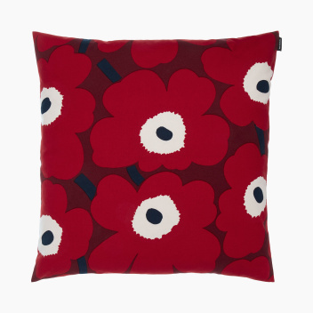 Poszewka na poduszkę 50x50 UNIKKO Cushion Cover Dark Red-Red by Marimekko