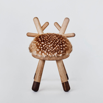 Krzesełko dziecięce drewniane jelonek BAMBI CHAIR
