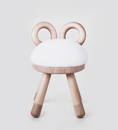 Krzesełko dziecięce drewniane owieczka SHEEP CHAIR