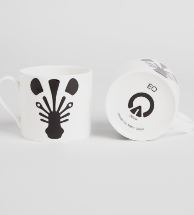 Kubek z porcelany 250 ml ANIMAL MUG - ZEBRA