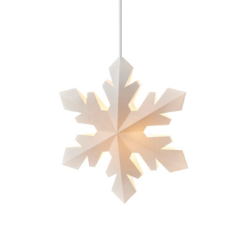 Lampa - Ozdoba Świecący płatek śniegu SNOWFLAKE XS 29 cm White