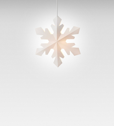 Lampa - Ozdoba Świecący płatek śniegu SNOWFLAKE XS 29 cm White