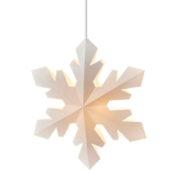 Lampa - Ozdoba Świecący płatek śniegu SNOWFLAKE S 37 cm White