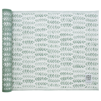 Bieżnik do sauny - na stół lniany RUUSU X HVITTRASK RUNNER 60x150 Aspen Green