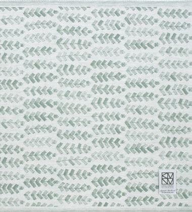 Bieżnik do sauny - na stół lniany RUUSU X HVITTRASK RUNNER 60x150 Aspen Green