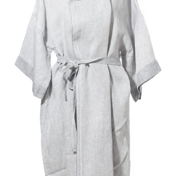 Porannik lniany KASTE Bathrobe One Size Grey