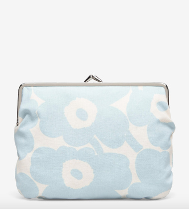 Kosmetyczka 14x20 Puolikas Kukkaro Mini UNIKKO Light Blue-Off White by Marimekko