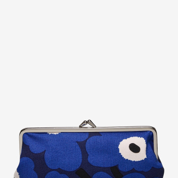 Portmonetka Etui 9x19 Silmalasi Kukkaro Mini UNIKKO Dark Blue-Blue-Off White by Marimekko