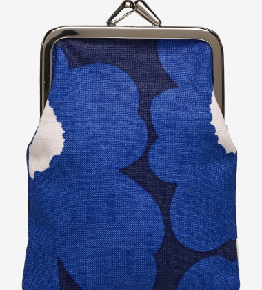 Portmonetka 8x10,5 Kortti Kukkaro Mini UNIKKO Dark Blue-Blue-Off White by Marimekko