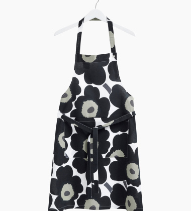 Fartuszek kuchenny PIENI UNIKKO Apron Black-Olive-White by Marimekko
