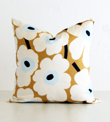 Poszewka na poduszkę 50x50 UNIKKO Cushion Cover Beige-Blue-Off White