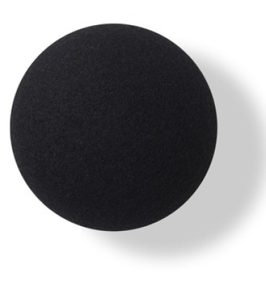 Wieszak ścienny Button-up Divina 10 cm Czarny