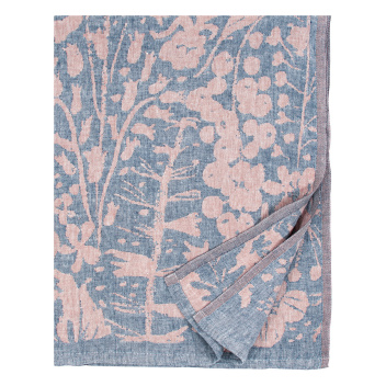 Ręcznik lniany kąpielowy VILLIYRTIT 95x180 cm Blueberry-Cinnamon