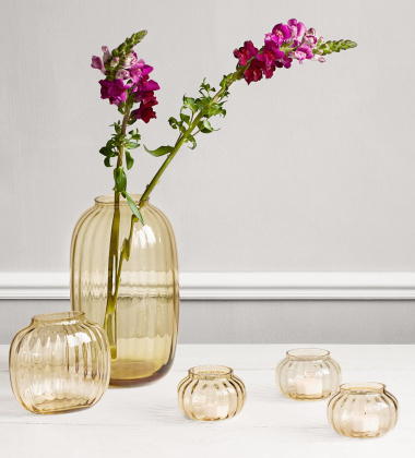 Wazon z dmuchanego szkła PRIMULA Vase H25,5 cm Amber