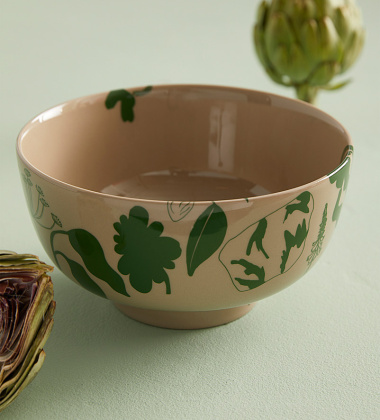 Misa z porcelany 1,5 L ELOKUUN VARJOT BOWL Terra-Green