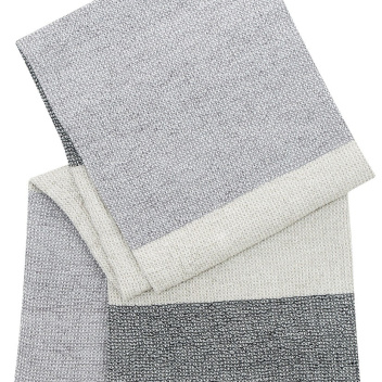 Ręcznik Terva 85x180 Biało-Muti-Szary
