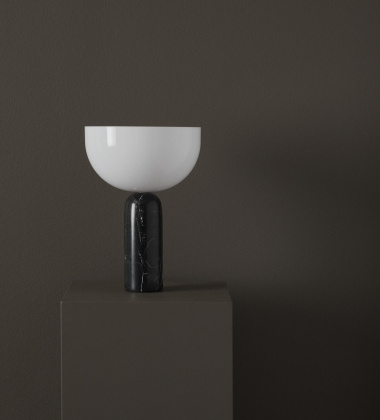 Lampa stołowa KIZU Table Small Lamp H35 cm Czarny Marmur