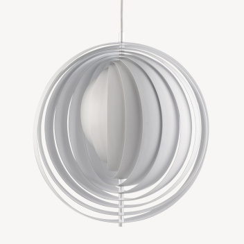 Lampa wisząca MOON 44,5 cm Biała EXPO