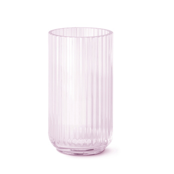 Wazon szklany Lyngby 20 cm Różowy