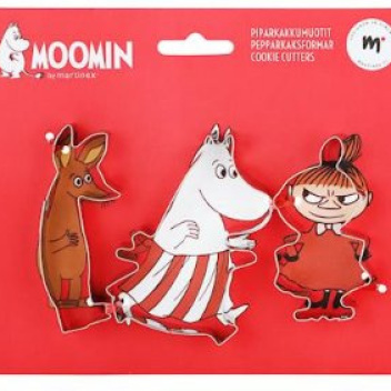 Komplet foremek z muminkami Moominmamma, Sniff, Little My Cookie Cutters 3-Pack by Martinex