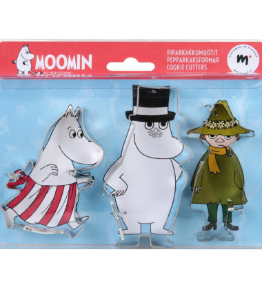Komplet foremek z muminkami Moominpappa, Snufkin, Moominmamma My Cookie Cutters 3-Pack by Martinex
