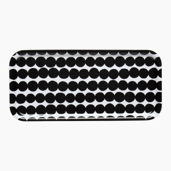 Taca z brzozowej sklejki z melaminą 32x15 RASYMATTO Tray Black-White