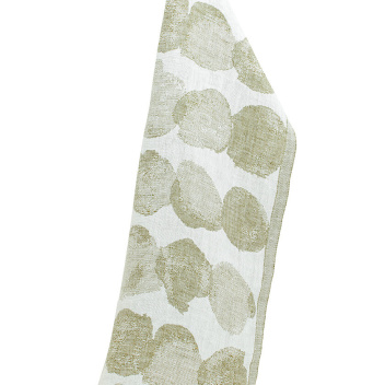 Ręcznik lniany SADE 48x70 White-Olive