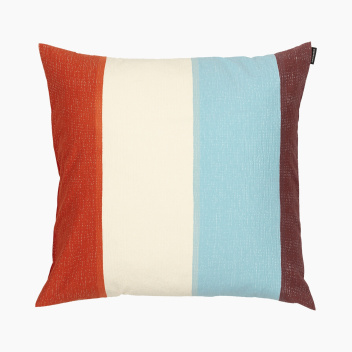 Poszewka na poduszkę 50x50 RALLI Cushion Cover Light Blue-Off White-Orange
