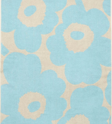 Ręcznik kąpielowy 70x150 UNIKKO Bath Towel Light Blue-Off-White by Marimekko