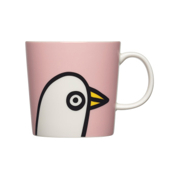 Kubek z porcelany 300 ml BIRDIE Oiva Toikka Mug Pink