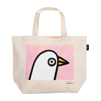 Torba bawełniana BIRDIE Canvas Tote Bag Oiva Toikka 50x38x14 Pink