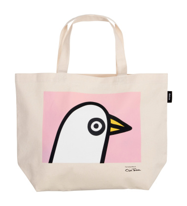 Torba bawełniana BIRDIE Canvas Tote Bag Oiva Toikka 50x38x14 Pink