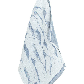 Ręcznik lniany AALLOKKO 48x70 Lniano-Niebieski