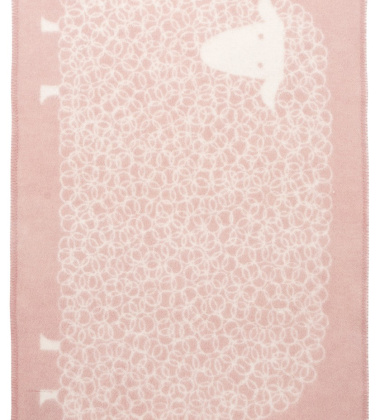 Kocyk dziecięcy KILI Wool 65x90 Różowy