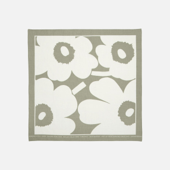 Bawełniana apaszka Astrilli Unikko Scarf 55x55 cm Sand Off White