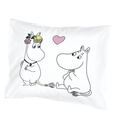 Poszewka na poduszkę 55x65 cm Moomintroll and Snorkmaiden