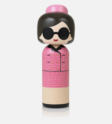 Laleczka Kokeshi AUDREY 16,5 cm Czarna
