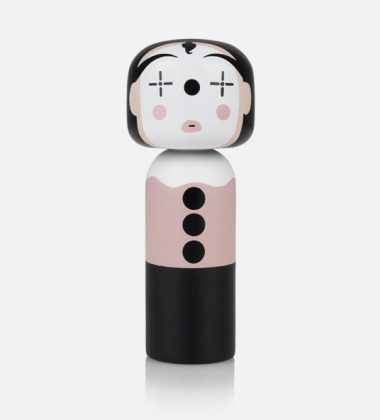 Laleczka Kokeshi CLOWN 14,5 cm Różowy