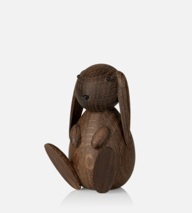 Drewniany Króliczek BUNNY 9 cm Smoked Oak