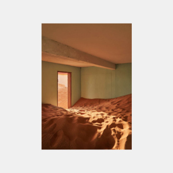 Poster 50x70 SAND VILLAGE I by Stan Desjeux