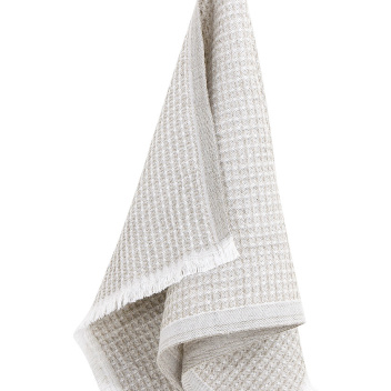 Ręcznik lniany LAINE 35x55 Biało-Lniany
